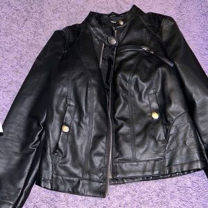 Brand New Black Leather Jacket